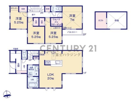 神奈川県藤沢市羽鳥5丁目の新築一戸建ての間取り図