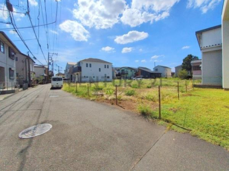 神奈川県茅ヶ崎市円蔵2丁目の土地の現地土地写真
