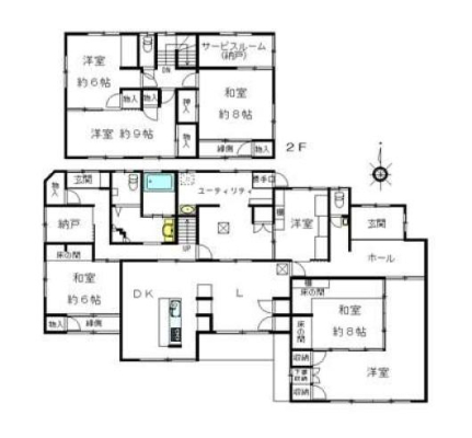 神奈川県鎌倉市梶原3丁目の中古一戸建ての間取り図