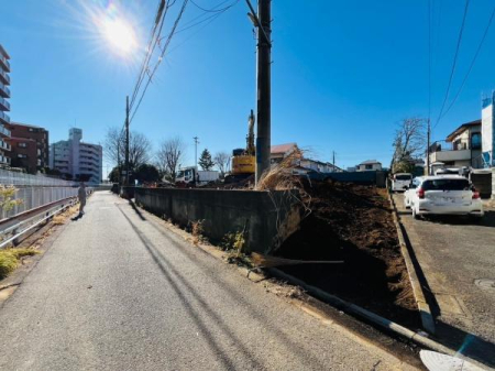 神奈川県藤沢市石川6丁目の新築一戸建ての現地外観写真