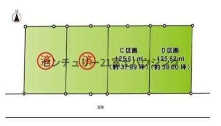 神奈川県藤沢市村岡東1丁目の土地の間取り図