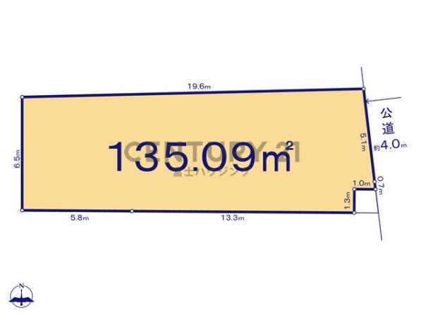 �_�ސ쌧������s���C�ݓ�3���ڂ̓y�n�̊Ԏ��}