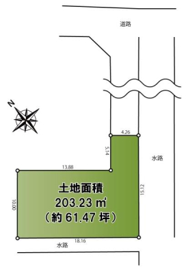 �_�ސ쌧�ɐ����s����4���ڂ̓y�n�̊Ԏ��}