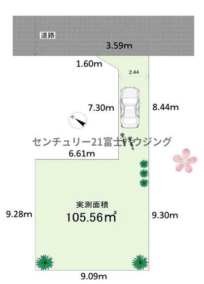 �_�ސ쌧������s�Ï��̓y�n�̊Ԏ��}