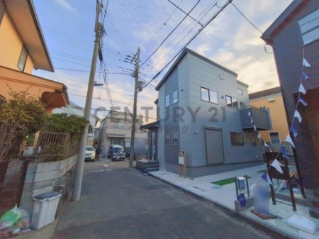 �_�ސ쌧����s�ғ����C��2���ڂ̐V�z��ˌ��Ă̑O�ʓ��H�܂ތ��n�ʐ^