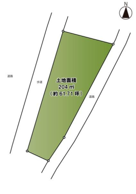 �_�ސ쌧����s�����̓y�n�̊Ԏ��}