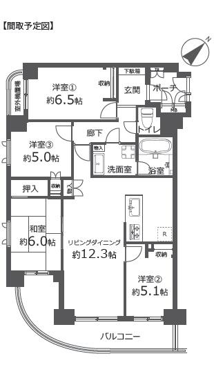 �_�ސ쌧����s���� 1052-3�̒��Ã}���V�����̊Ԏ��}