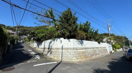 �_�ސ쌧���q�s�����K�l��5���ڂ̓y�n�̑O�ʓ��H�܂ތ��n�ʐ^