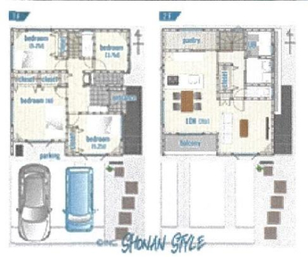 �_�ސ쌧�����S���쒬�c�[ 1422-2�̐V�z��ˌ��Ă̊Ԏ��}