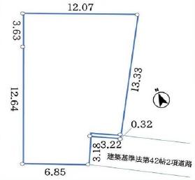 �_�ސ쌧����s�А�4���ڂ̓y�n�̊Ԏ��}