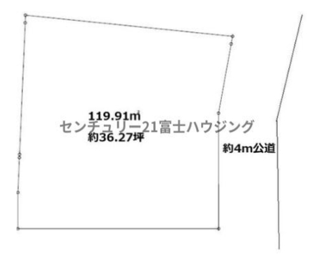 �_�ސ쌧������s���v�ۂ̓y�n�̊Ԏ��}