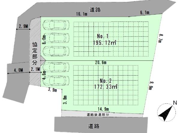 �_�ސ쌧����s�ғ�6���ڂ̓y�n�̊Ԏ��}