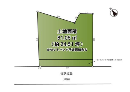 �_�ސ쌧������s�ԉH���̓y�n�̊Ԏ��}