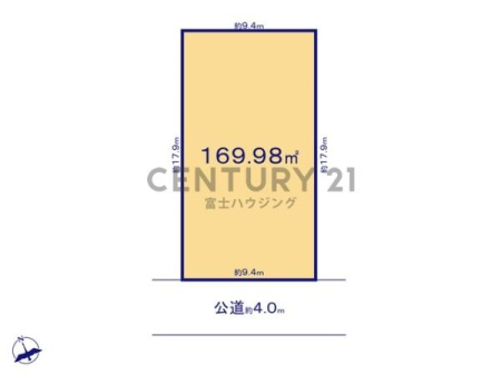 �_�ސ쌧����s�����̓y�n�̊Ԏ��}