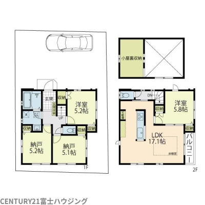 �_�ސ쌧����s������ 309-17�̒��È�ˌ��Ă̊Ԏ��}