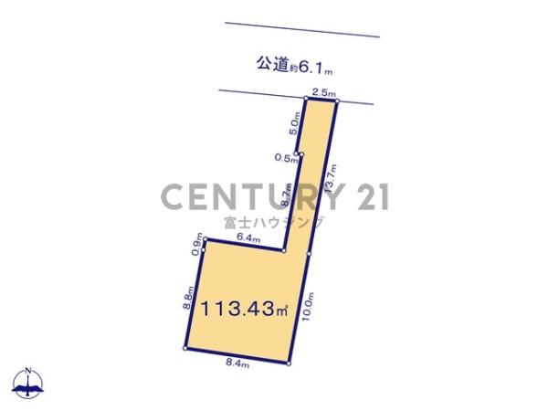 �_�ސ쌧������s���C�ݓ�6���ڂ̓y�n�̊Ԏ��}