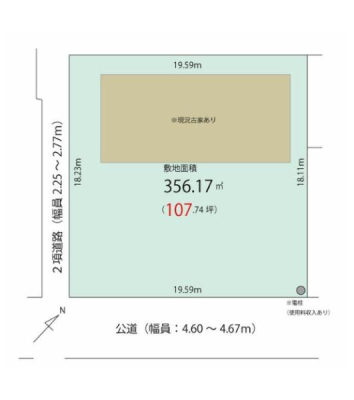 �_�ސ쌧����s����������4���ڂ̓y�n�̊Ԏ��}