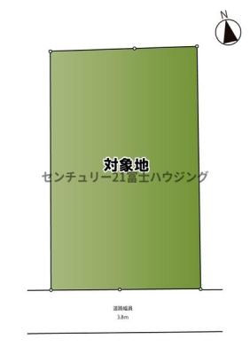 �_�ސ쌧����s����̓y�n�̊Ԏ��}