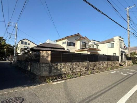 神奈川県藤沢市鵠沼松が岡4丁目の土地の現地土地写真